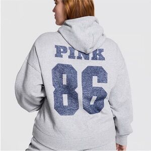 Pink by Victoria’s Secret campus fleece zip up hoodie size XXL